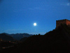 Moon over the Great Wall of China